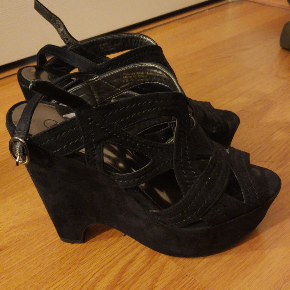 Carlos santana platform wedge sandal
